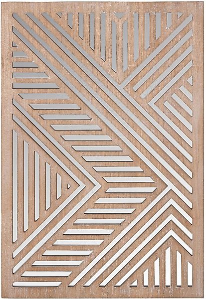 Casablanca by Gilde Holzbild "Bild; Spiegel Enigma naturfarben H. 78 cm" 1 günstig online kaufen
