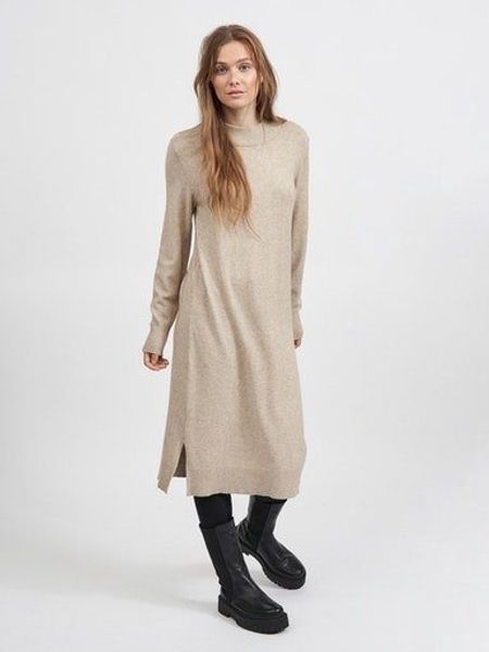 Vila Strickkleid VIRIL CREW NECK L/S günstig online kaufen
