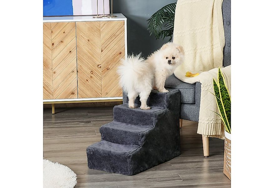 PawHut Haustiertreppe mit abnehmbarer Bezug (katzentreppe, 1-St., Hundetrep günstig online kaufen