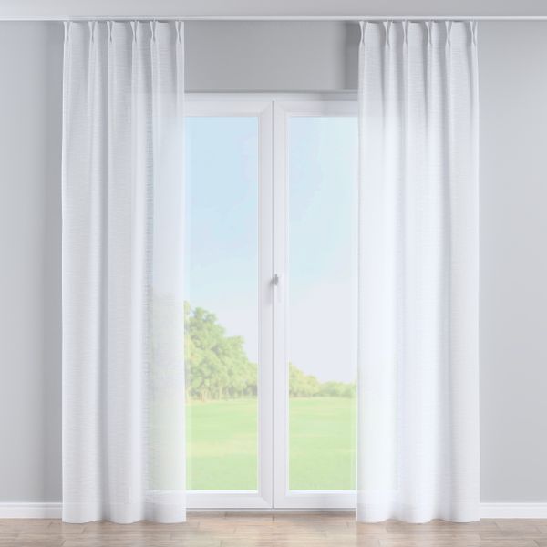 Vorhang mit flämischen 2-er Falten, weiß, Romantica (128-09) günstig online kaufen