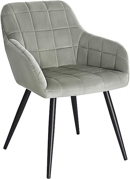Woltu Esszimmerstuhl (1 St), Polsterstuhl mit Armlehne, Metallbeine günstig online kaufen