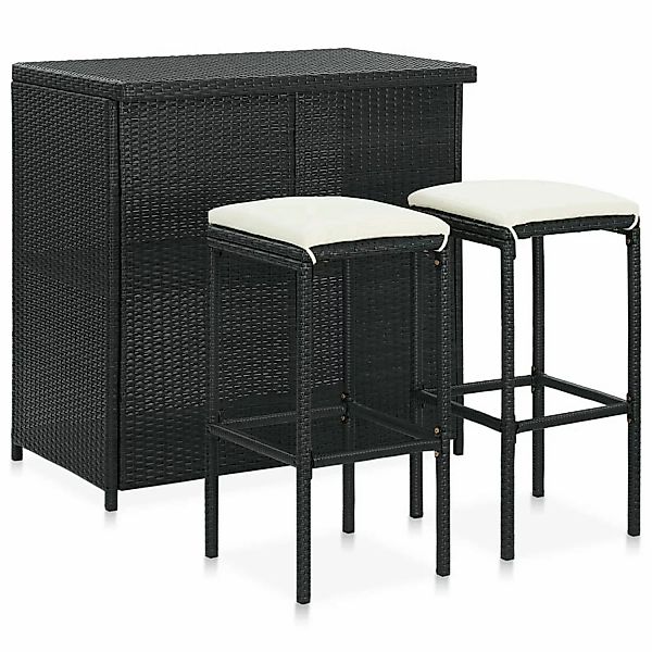vidaXL Essgruppe 3-tlg. Bar Set Poly günstig online kaufen