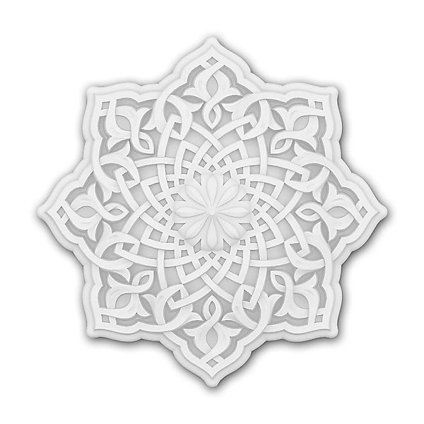PROFHOME 156501 RoSette Medallion Zierelement Oriental 31,9 cm 31,9 cm x 31 günstig online kaufen