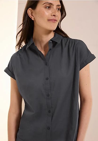Hemdbluse in Unifarbe günstig online kaufen
