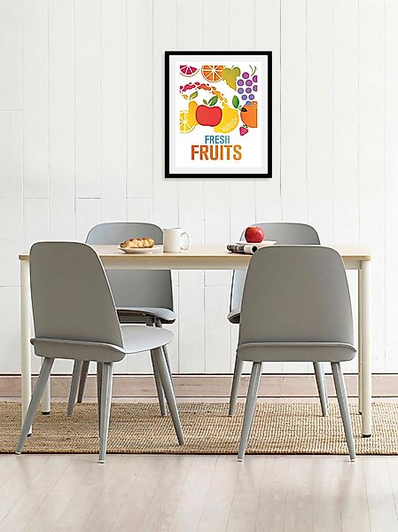 queence Bild »Fresh Fruits« Abstrakt   Essen   Kunst   Lebensmittel   Obst günstig online kaufen