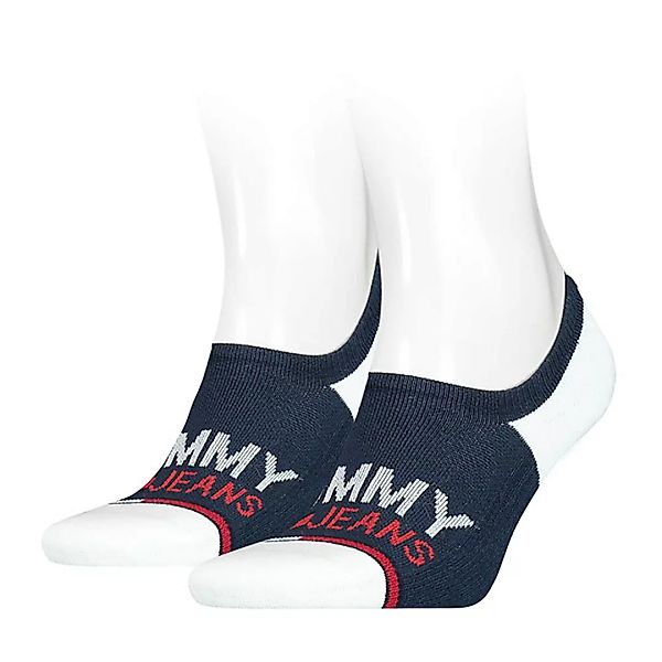 Tommy Hilfiger No Show High Footie Socken 2 Paare EU 43-46 Navy günstig online kaufen