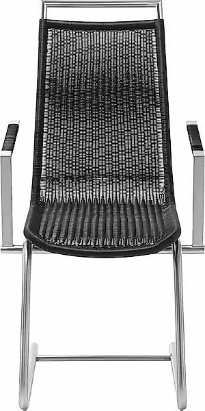 WK WOHNEN Freischwinger »WK 7400«, Gestell in Edelstahloptik, Vollgeflecht, günstig online kaufen