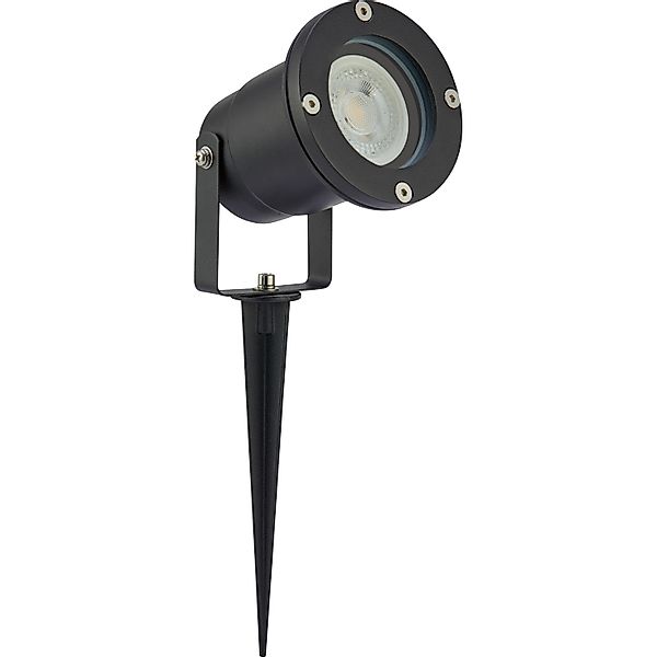 LED-Strahler 5 W 2700K IP44 Schwarz inkl. GU10 günstig online kaufen