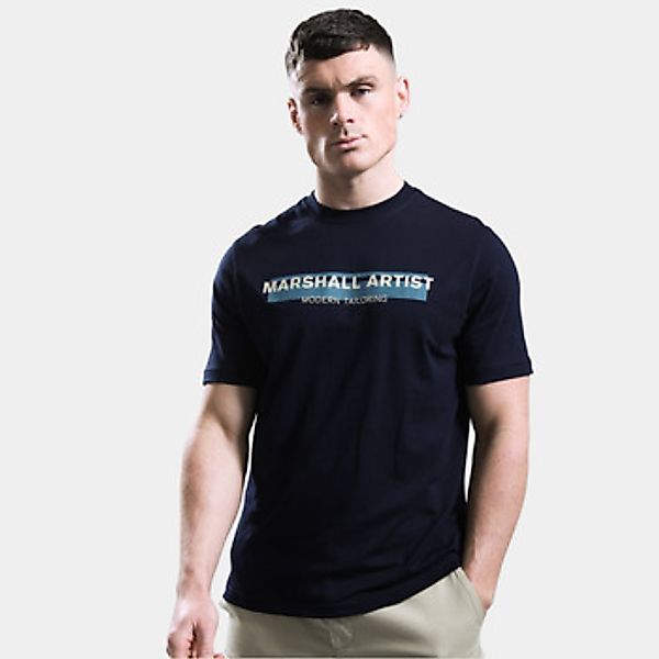 Marshall Artist  T-Shirts & Poloshirts Seafield logo t-shirt - navy günstig online kaufen