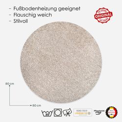 DomDeco Teppich Waschbarer Kurzflorteppich, superweich, pflegeleicht, günstig online kaufen