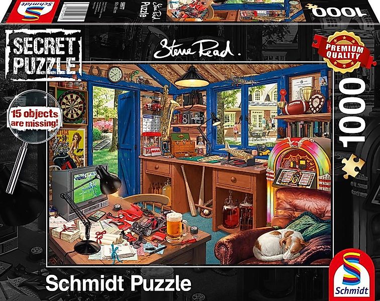 Schmidt Spiele Puzzle Secret Puzzle Steve Read Vaters Werkstatt 59977, 1000 günstig online kaufen