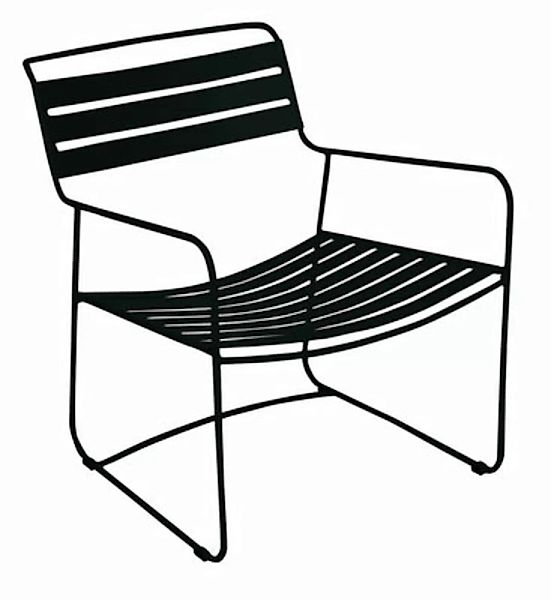 Lounge Sessel Surprising Lounger metall schwarz - Fermob - Schwarz günstig online kaufen