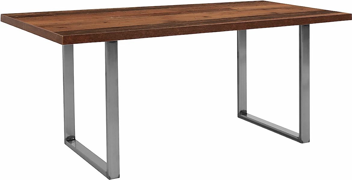FORTE Esstisch, Breite 160 cm, Kufengestell im Industrial Look günstig online kaufen