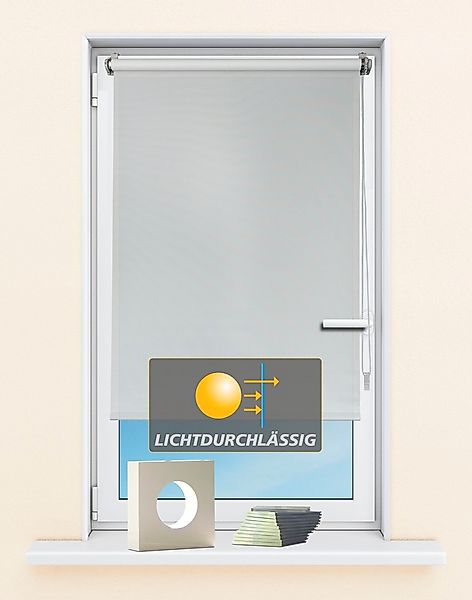 Kutti Seitenzugrollo »Seitenzugrollo 'Ida', Lichtschutz, Klemmfix, ohne Boh günstig online kaufen