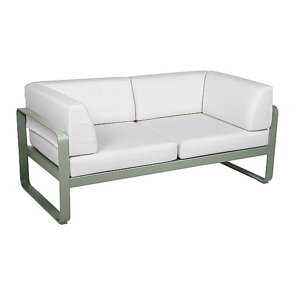 Bellevie 2-Sitzer Club Sofa 82 Kaktus 81 Grauweiß günstig online kaufen