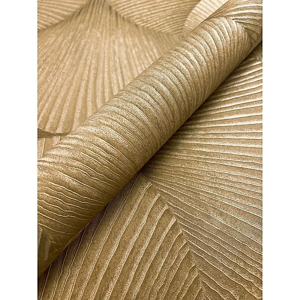 Newroom Vliestapete Lorrie Gold Muster Glamour FSC® günstig online kaufen