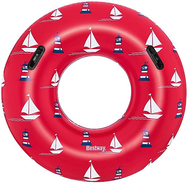 Bestway Luftmatratze Bestway 36353 - Schwimmring Nautical Ø 119 cm - Rot günstig online kaufen