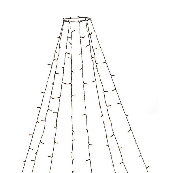 Konstsmide LED-Baummantel mit Ring Gefrostet für Außen Ø 17 cm Bernstein günstig online kaufen