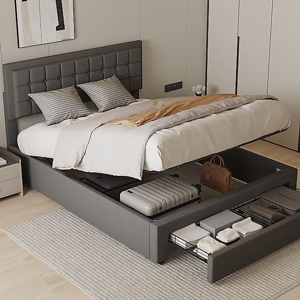 oyajia Polsterbett Polsterbett Doppelbett 160x200cm mit günstig online kaufen