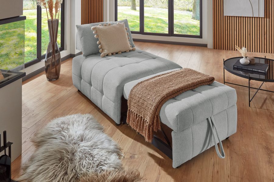 ATLANTIC home collection Sofa "Fabio" Schlafsessel mit Sitztiefenverstellun günstig online kaufen