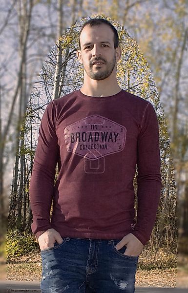 BROADWAY NYC Herren T-Shirt Langarmshirt CILIAN günstig online kaufen