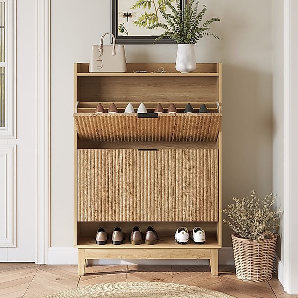 Tribesigns Schuhschrank Schuhregal Schuhkommode mit Regalen günstig online kaufen