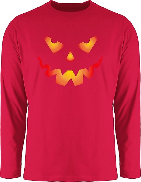 Shirtracer Rundhalsshirt Halloween Kürbis Gesicht Gruseliger günstig online kaufen