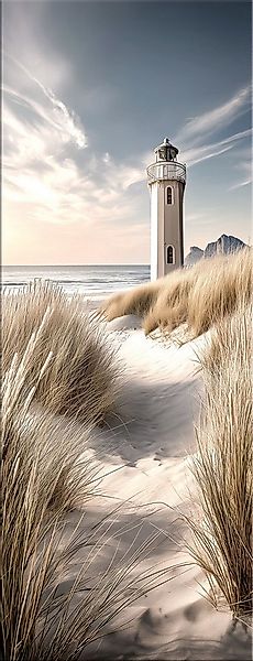 artissimo Glasbild Glasbild 30x80cm Bild aus Glas Strandmotiv Meer Wandbild günstig online kaufen