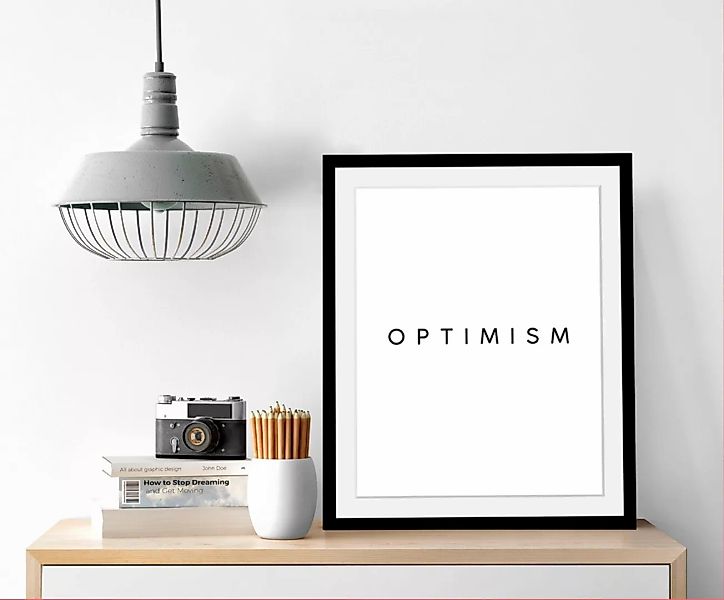 queence Bild "Optimism", in 3 Größen, gerahmt günstig online kaufen