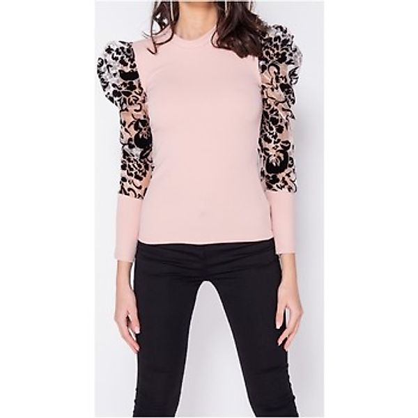 Parisian  Blusen Flockdruck Sheer OrganzaNeck günstig online kaufen