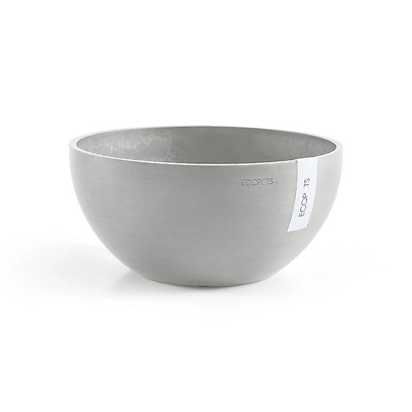 Ecopots Pflanztopf Brussels Weißgrau 30 cm x 14 cm günstig online kaufen