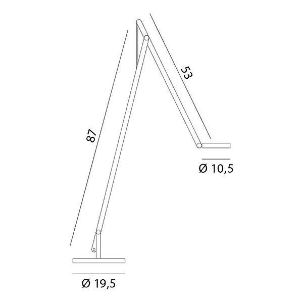 Rotaliana String F1 DTW Stehlampe weiß, silber günstig online kaufen