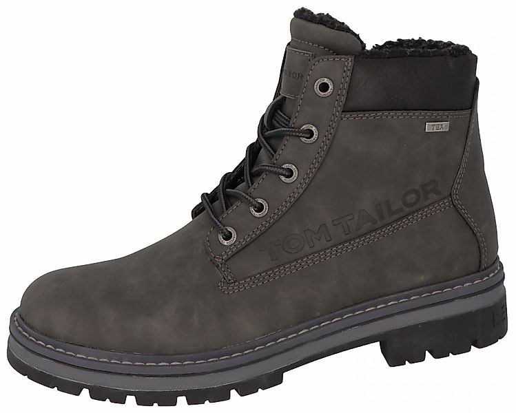 TOM TAILOR Schnürstiefel "Tom Tailor Stiefelette Lederimitat" günstig online kaufen
