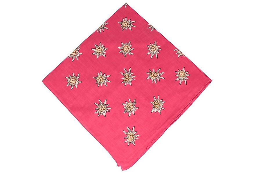 Breiter Nickituch, Tracht aus Baumwolle mit Edelweiß günstig online kaufen