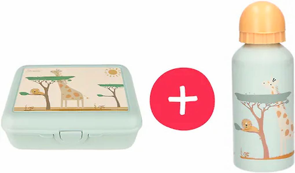 Sterntaler® Lunchbox »Brotzeitdose & Trinkflasche Safari«, (2 tlg.), mit Tr günstig online kaufen