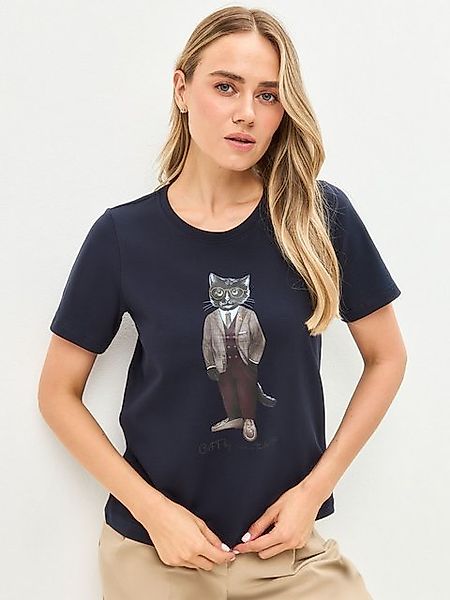 CAT by maniita lacitta Kurzarmshirt Oversized T-Shirt mit Katzenprint BRIDE günstig online kaufen
