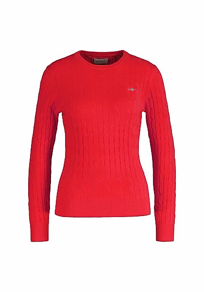 Gant Sweater "Strickpullover STRETCH COTTON CABLE C-NECK" günstig online kaufen