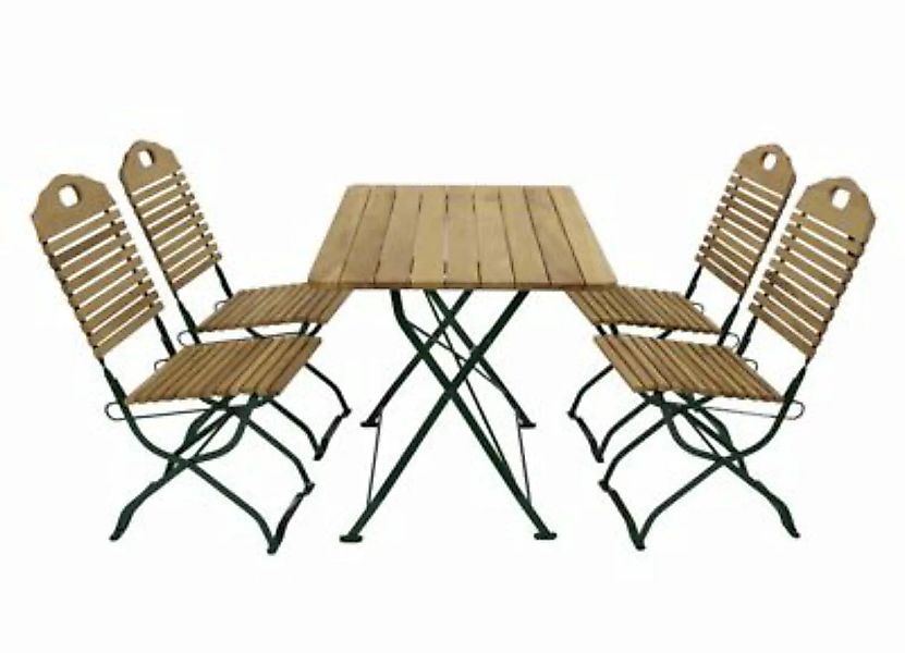 DEGAMO® Kurgarten - Garnitur BAD TÖLZ 5-teilig (4x Stuhl, 1x Tisch 70x110cm günstig online kaufen