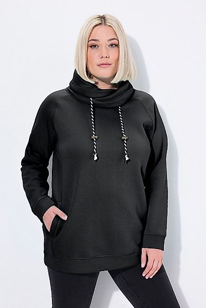 Ulla Popken Sweatshirt Sweatshirt weiter Stehkragen Taschen günstig online kaufen
