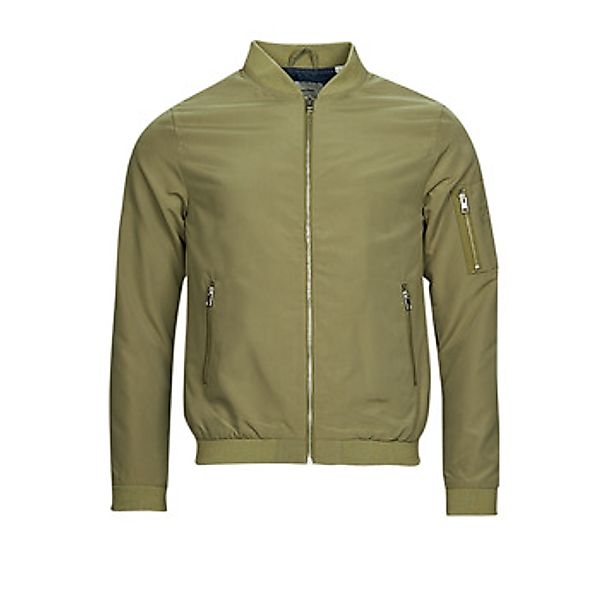Jack & Jones Bomberjacke "JJERUSH mit geripptem Kragen und Taschen" unifarb günstig online kaufen