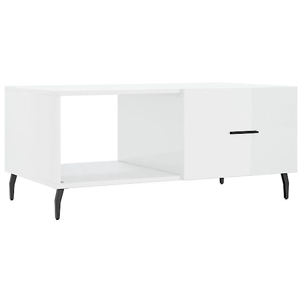 vidaXL Couchtisch Couchtisch Hochglanz-Weiß 90x50x40 cm günstig online kaufen