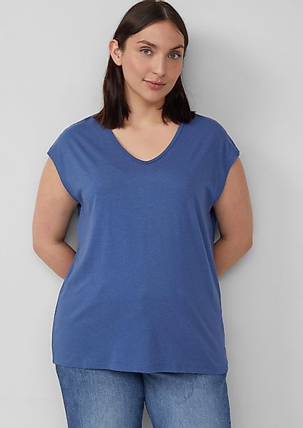 s.Oliver Kurzarmshirt T-Shirt T-Shirt mit V-Ausschnitt günstig online kaufen