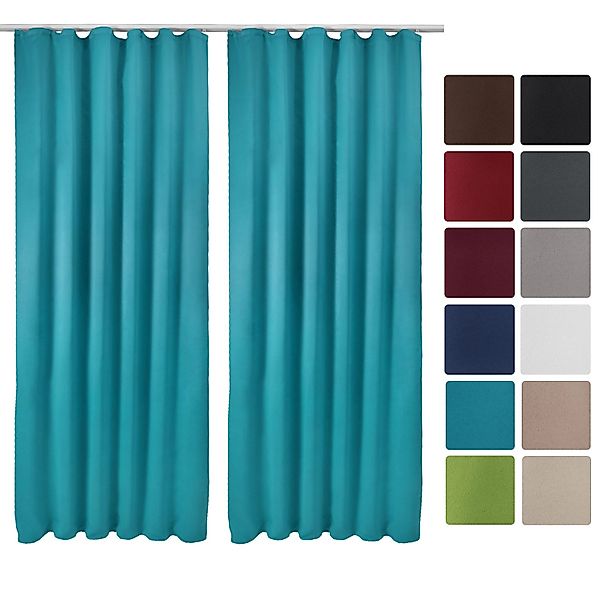 Beautissu Amelie BK Vorhang mit Kräuselband 140x245cm Anthrazit 2tlg günstig online kaufen