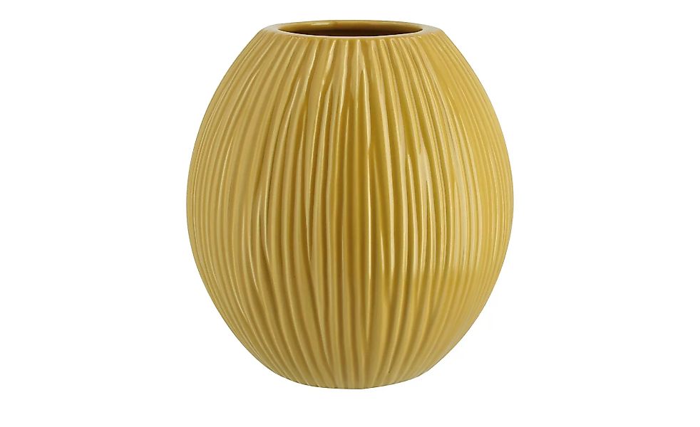 Vase - gelb - Keramik - 17 cm - Dekoration > Vasen - Möbel Kraft günstig online kaufen