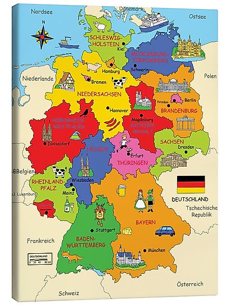 Posterlounge Poster Fluffy Feelings, Bundesländer für günstig online kaufen