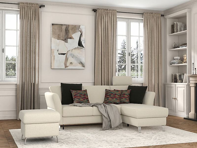 sit&more Ecksofa »Visby L-Form« wahlweise mit Bettfunktion und Bettkasten, günstig online kaufen