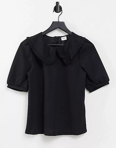 JDY – Sweatshirt in Schwarz mit Kragendetail günstig online kaufen