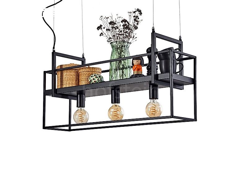 hofstein Pendelleuchte »Valfabbrica« moderne Hängelampe aus Metall in Schwa günstig online kaufen