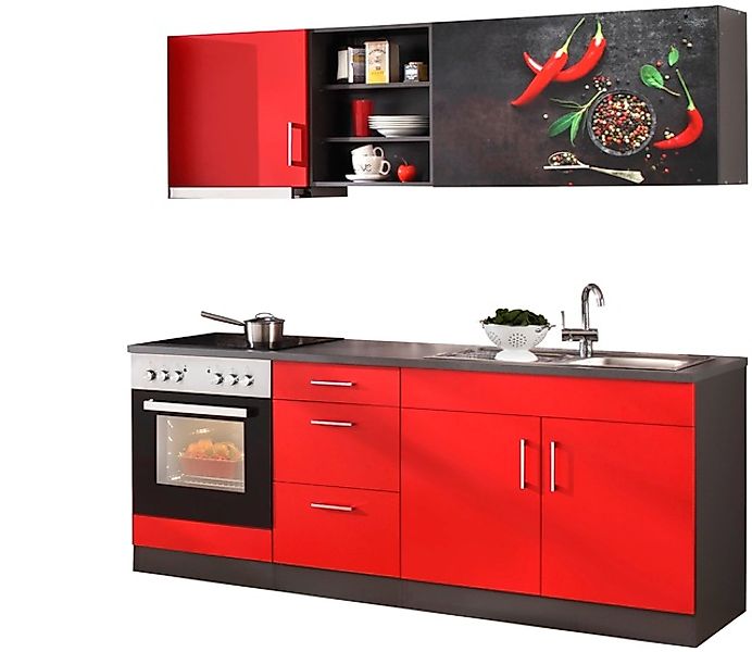 KOCHSTATION Küchenzeile »KS-Paris – Küchen mit einzigartigen Fotomotiven au günstig online kaufen