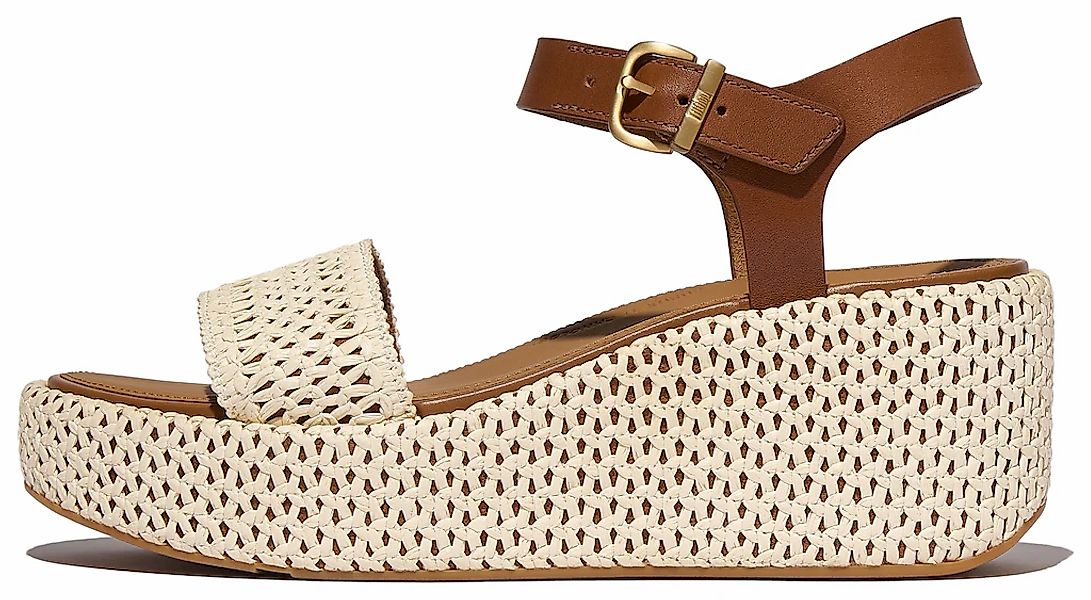 Fitflop PLATFFORMS WOVEN WEDGE ANKLE-STRAP SANDALS günstig online kaufen
